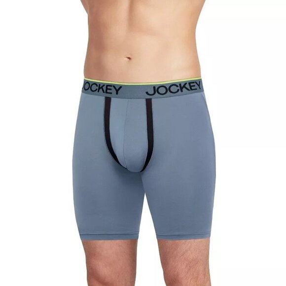 Jockey Mens Underwear Everyday Active Long-Leg Boxer Briefs 4 Pack Medium - Picture 1 of 8